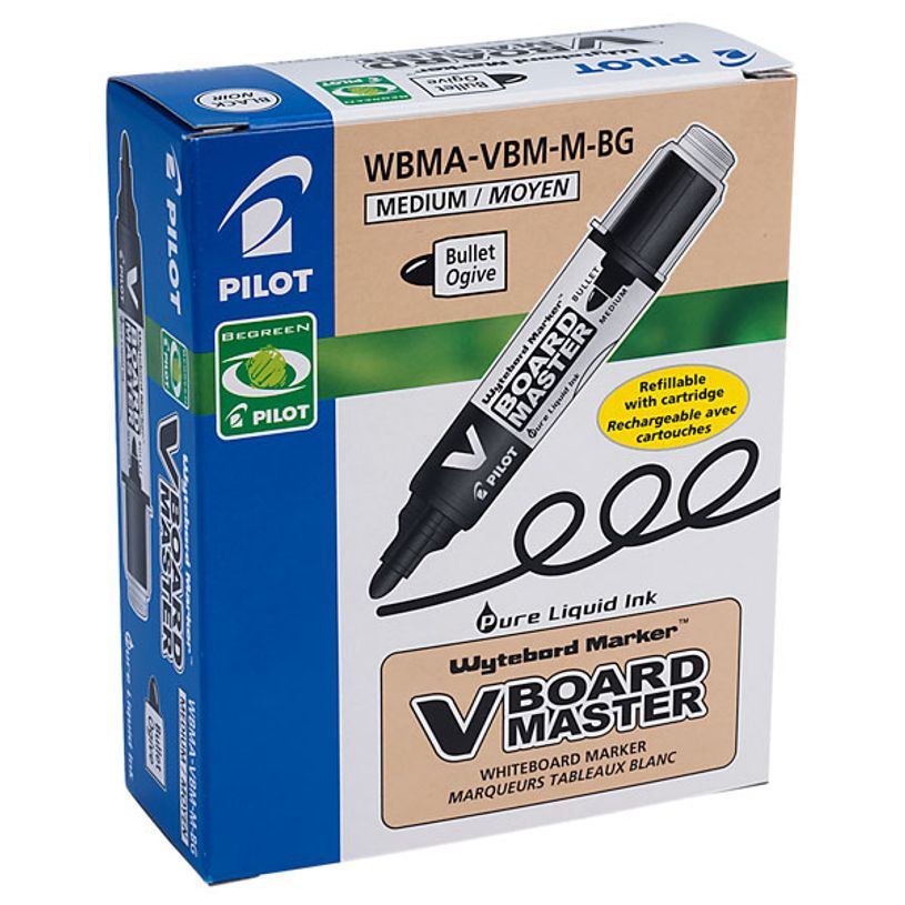 4902505355813-Pilot V BOARD MASTER - Pack de 10 marqueurs effaçables - pointe ogive - noir-P_79421970_1-0