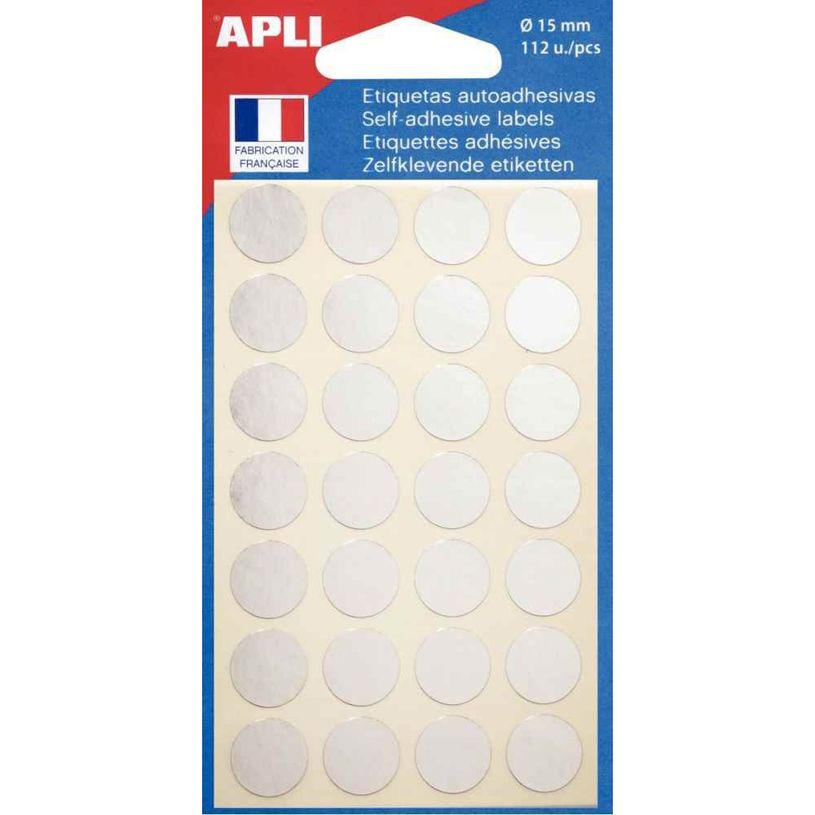3270241006032-Apli Agipa - 112 Pastilles adhésives - argent - diamètre 15 mm - réf 100603-P_79422021_1-0