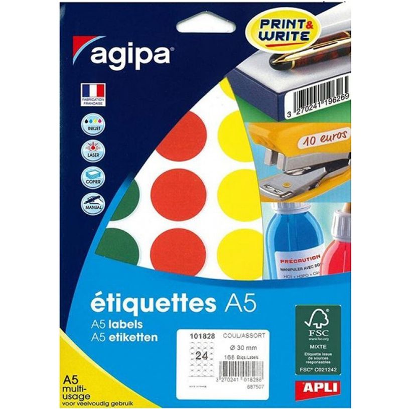 3270241018288-Apli Agipa - Etui A5 - 280 Pastilles adhésives - couleurs assorties multi-usages - diamèt-P_79422023_2-0
