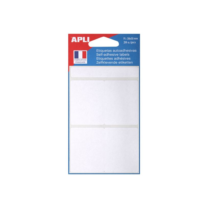 3270241119138-Apli Agipa - 28 Étiquettes adhésives blanches - 38 x 50 mm - réf 111913-P_79422040_1-1