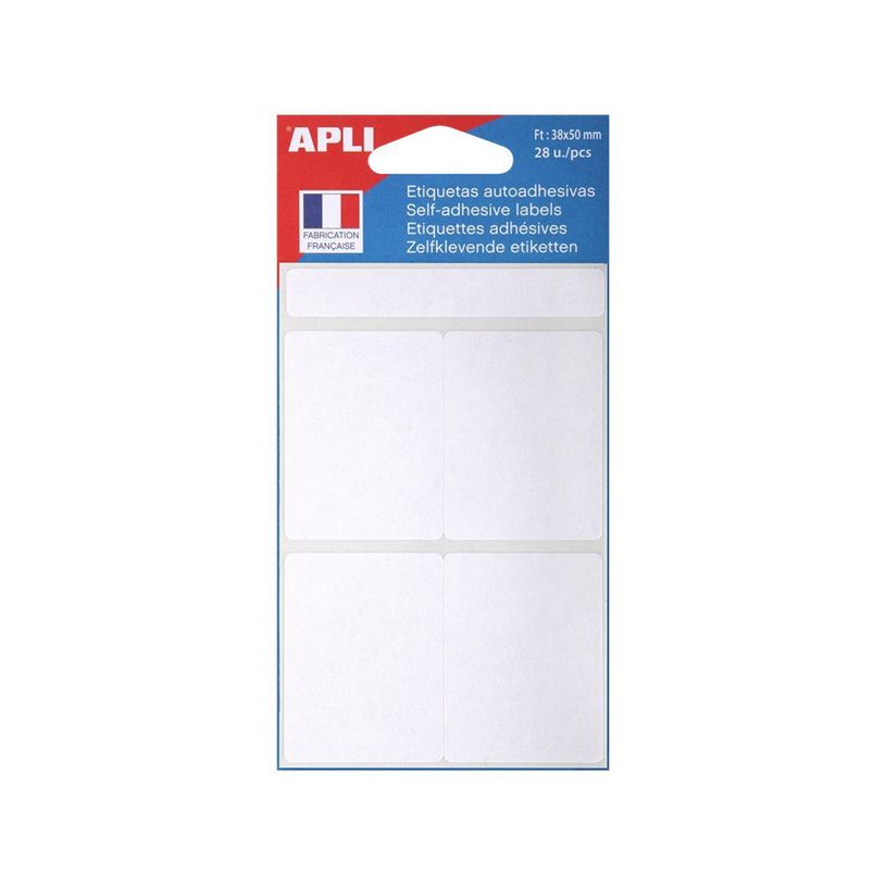3270241119138-Apli Agipa - 28 Étiquettes adhésives blanches - 38 x 50 mm - réf 111913-P_79422040_2-0