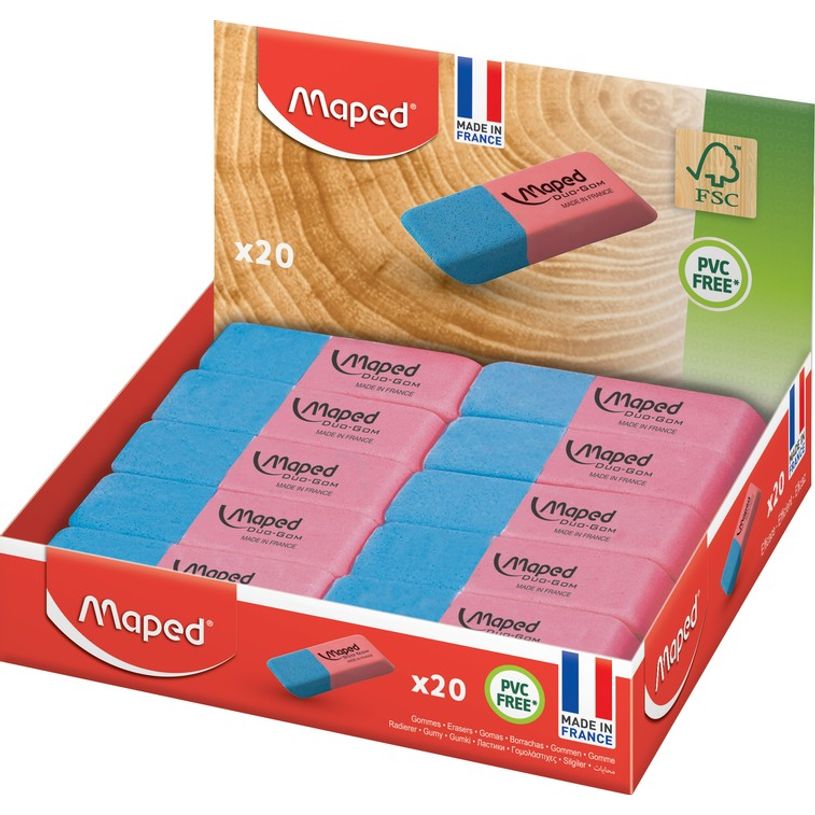13154140100305-Maped - Pack de 20 gommes Duo Gom Large mix-P_79422109_1-0