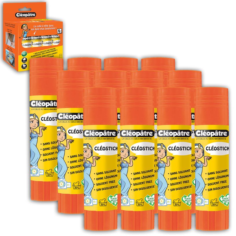 3134725010888-Cléopâtre - Lot de 12 Bâtons de colle - Blanche - 8 gr-P_79422128_1-0