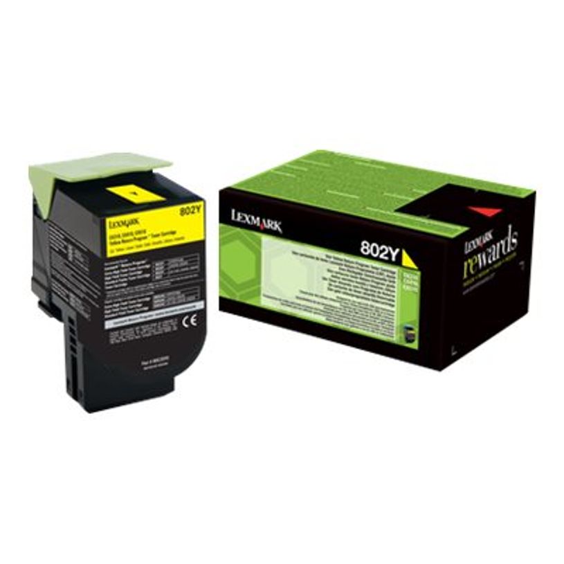 0400794223959-Lexmark 802S - jaune - cartouche laser d'origine-P_79422395_1-0