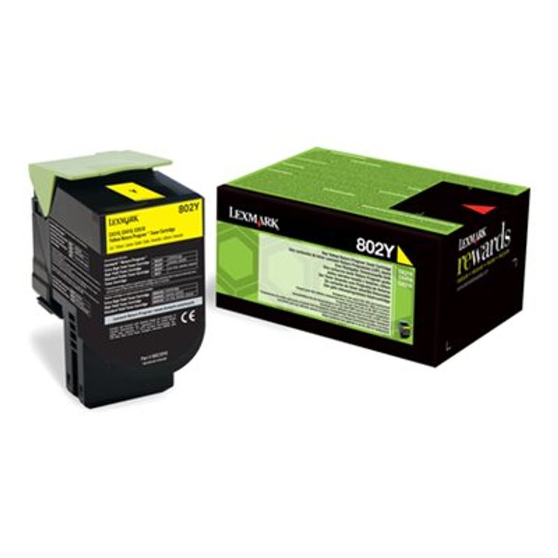 734646475648-Lexmark 802Y - Amarillo - original - cartucho de tóner LCCP, LRP - para Lexmark CX310dn, CX310n, CX410de, CX410dte, CX410e, -P_79422395_2-1