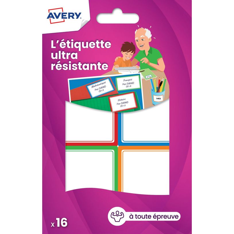 5014702028915-Avery - 16 Étiquettes ultra résistantes couleurs assorties - 44 x 64 mm-P_79422606_3-0
