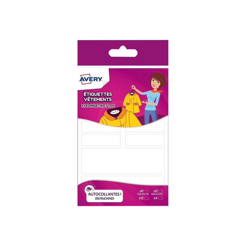 5014702028946-Avery - 30 Étiquettes Vêtements autocollantes blanches Family-P_79422608_1-1