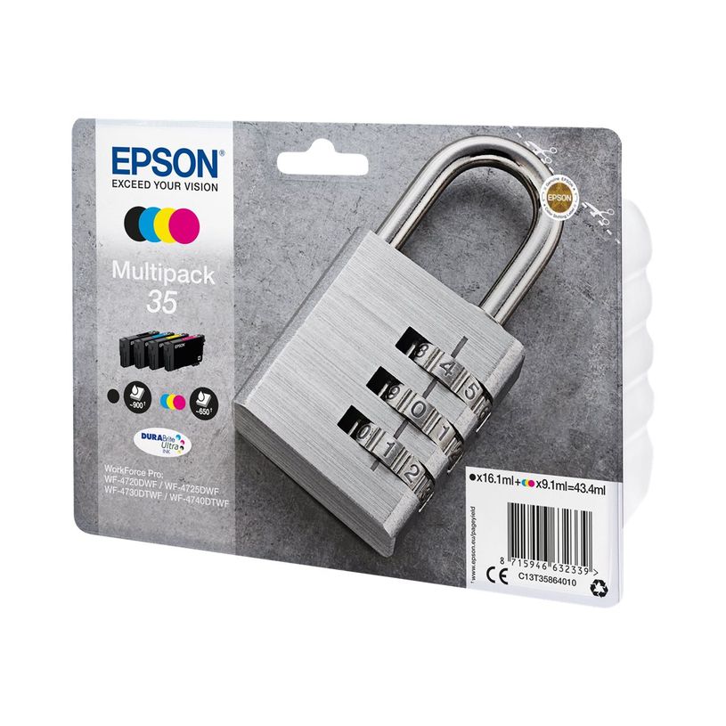 8715946632339-Epson 35 Cadenas - Pack de 4 - noir, cyan, magenta, jaune - cartouche d'encre originale-P_79422618_1-0