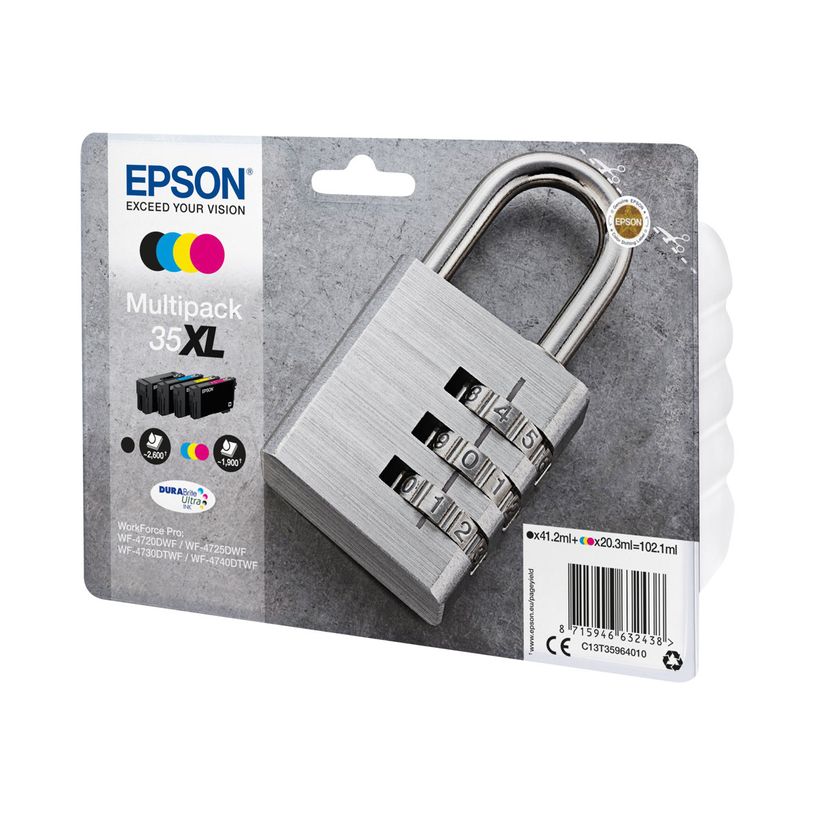8715946632438-Epson 35XL Cadenas - Pack de 4 - noir, cyan, magenta, jaune - cartouche d'encre originale-P_79422622_1-0