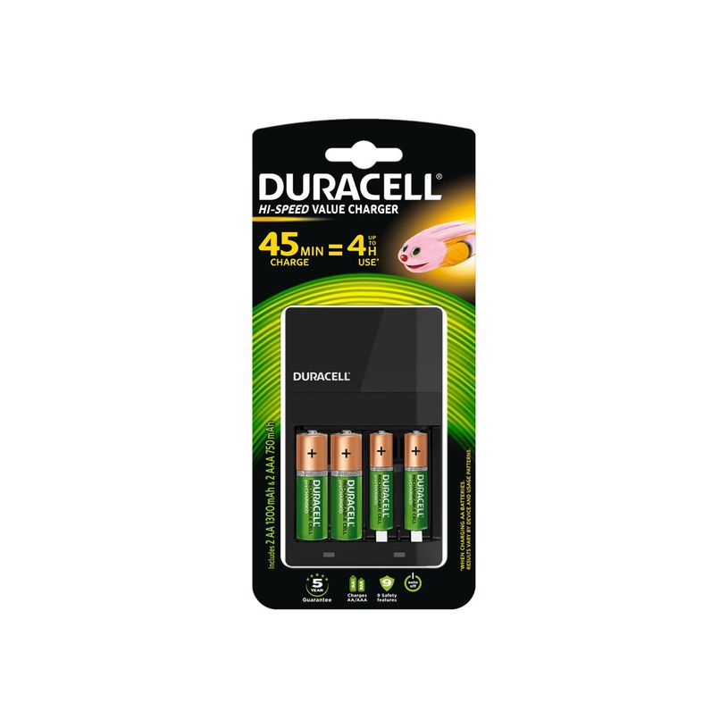 5000394114500-DURACELL CEF14 - Chargeur pour piles rechargeables AA/AAA - 2 piles AA 1300 mAh et 2 piles -P_79422703_2-1