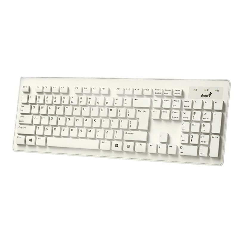4710268252924-Genius SlimStar 130 - Clavier - Filaire USB - Blanc-P_79422712_1-0