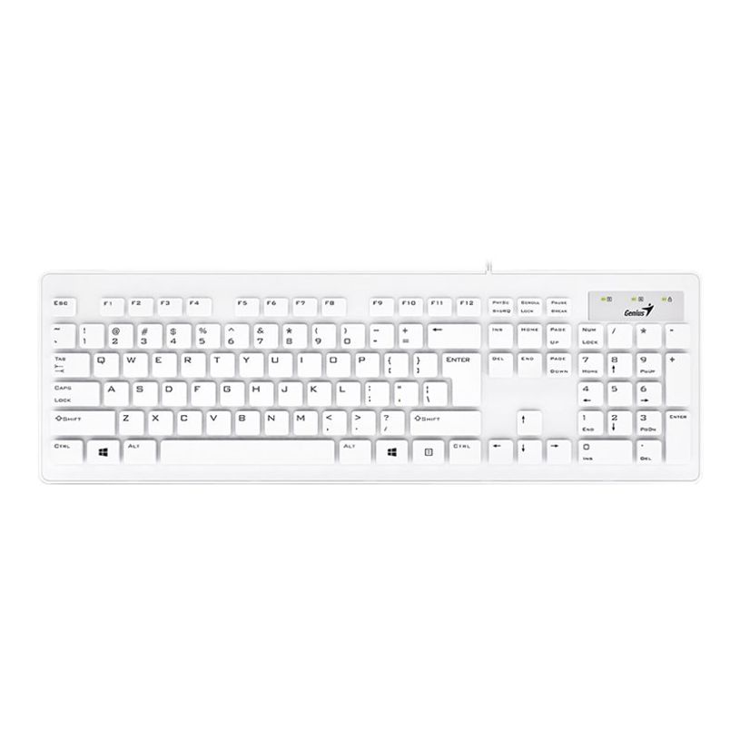 4710268252924-Genius SlimStar 130 - Clavier - Filaire USB - Blanc-P_79422712_2-1