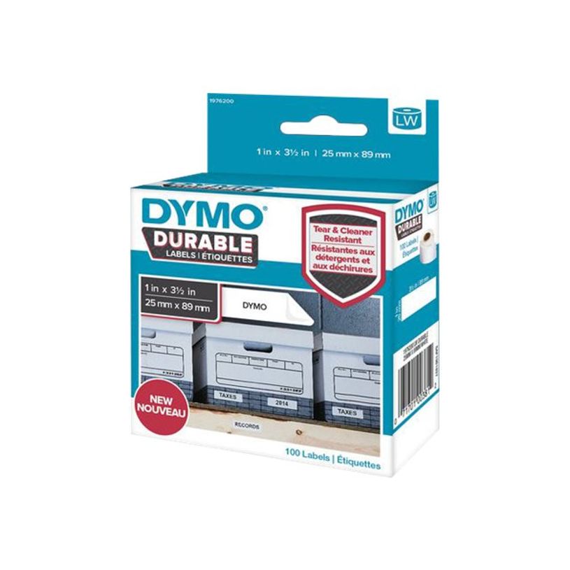 0071701003812-Dymo LabelWriter DURABLE - Ruban d'étiquettes auto-adhésives - 1 rouleau de 100 étiquettes (89 x 25 mm)-P_79422725_1-1