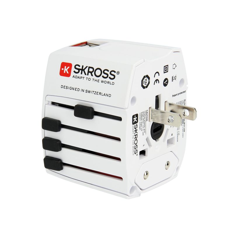 7640166320616-SKROSS MUV USB - Adaptateur de voyage universel + 2 ports USB - pour Euro, Australie/Chine, R-P_79423020_5-4