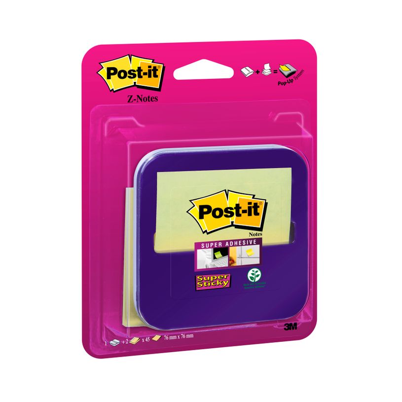 4054596183407-Dévidoir Z-Notes Post-it PRO violet + 2 blocs Z-Notes Super Sticky-P_79423072_1-0