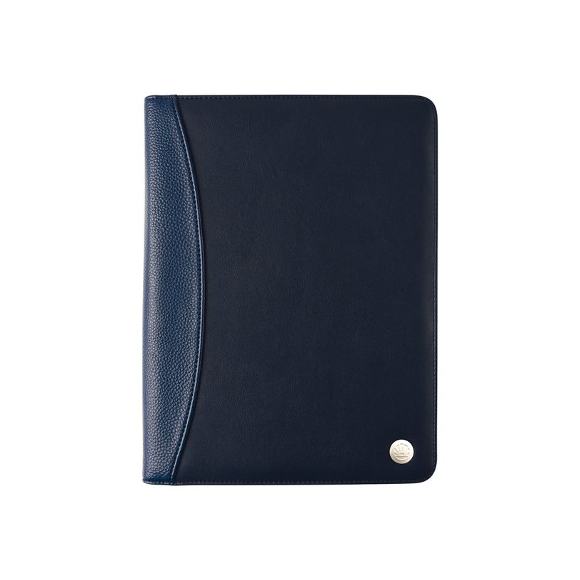 3108724253218-Oberthur Harlem - Conférencier A4 avec calculatrice - bleu marine-P_79423105_2-0