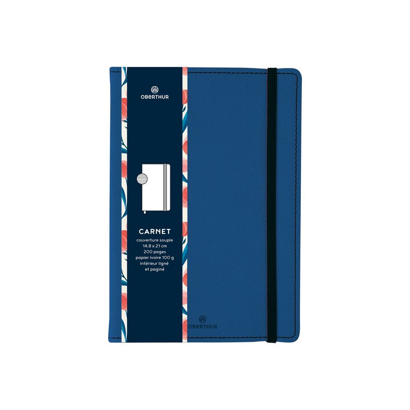 3108725881106-Oberthur Carmen - carnet - A5 - bleu azur-P_79423174_1-0