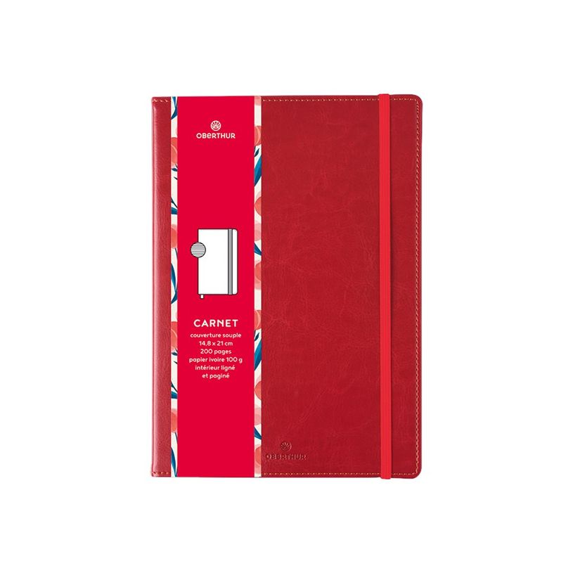 3108725881120-Oberthur Carmen - Carnet de notes A5 - rouge-P_79423176_2-0