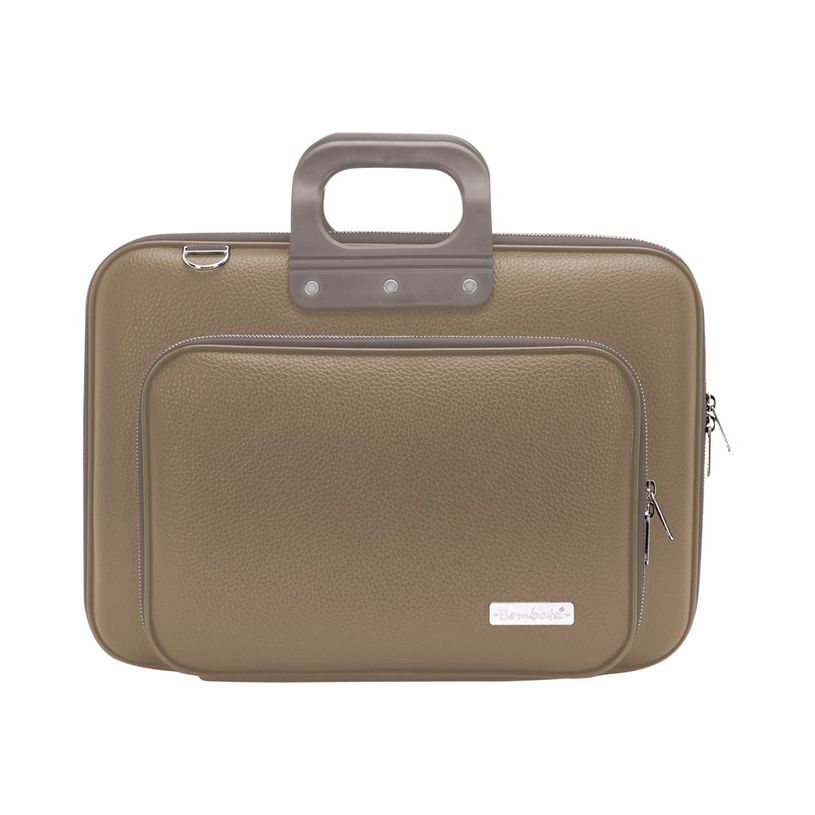 8051406338282-Bombata Classic+ Vinyle - Sacoche pour ordinateur portable 15,6" - taupe-P_79423201_1-0