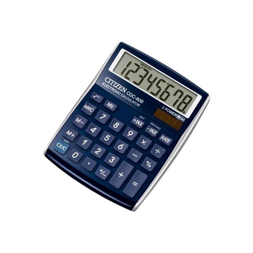 4562195133070-Calculatrice de bureau Citizen CDC-80 - 8 chiffres - alimentation batterie et solaire - ble-P_79423227_1-0