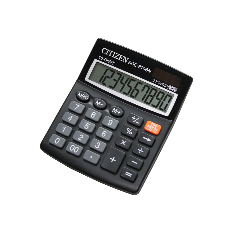 4562195139850-Calculatrice de bureau Citizen SDC-810BN - 10 chiffres - alimentation batterie et solaire-P_79423232_1-0