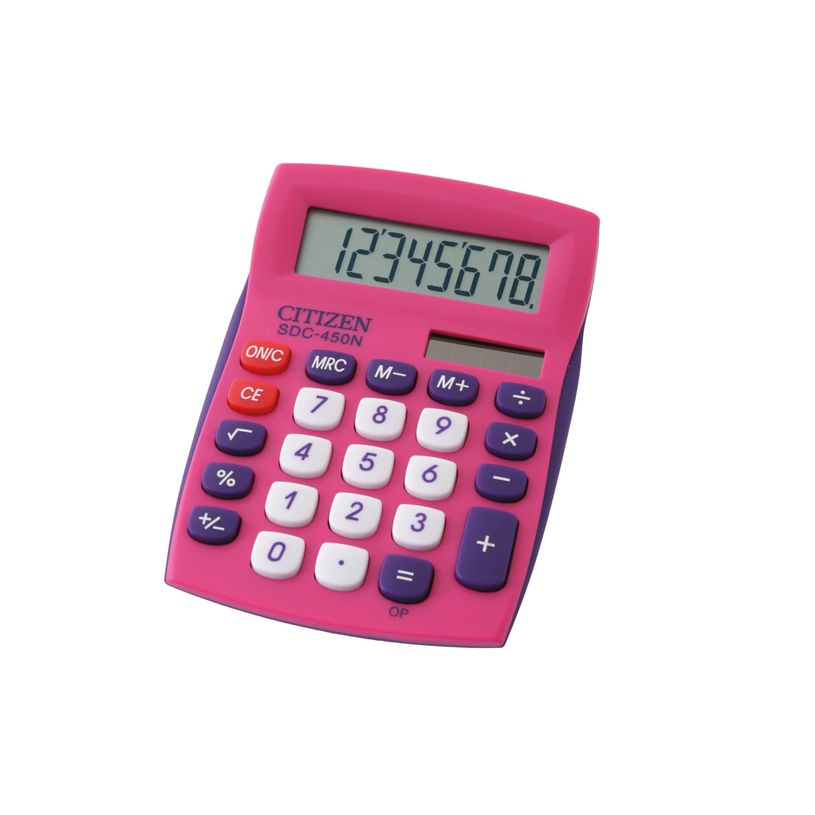 4562195134305-Calculatrice de bureau Citizen SDC-450N - 8 chiffres - alimentation batterie et solaire - r-P_79423242_1-0