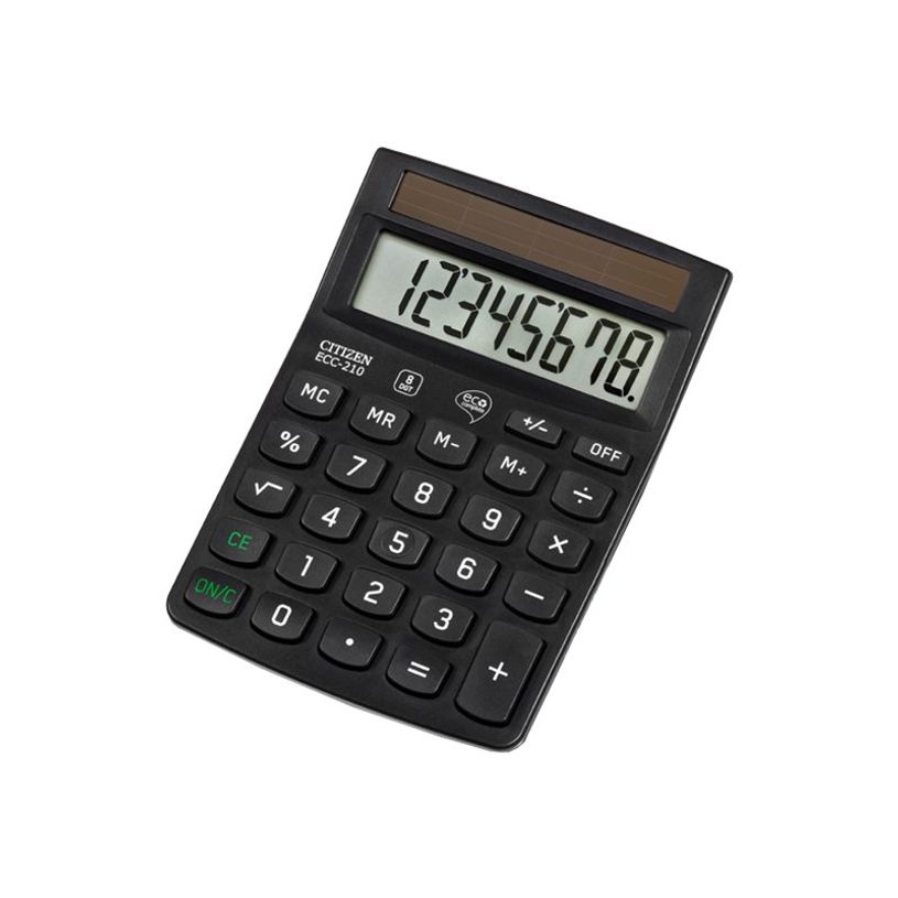 4562195135081-Calculatrice de bureau Citizen ECC-210 - 8 chiffres - alimentation solaire-P_79423246_1-0