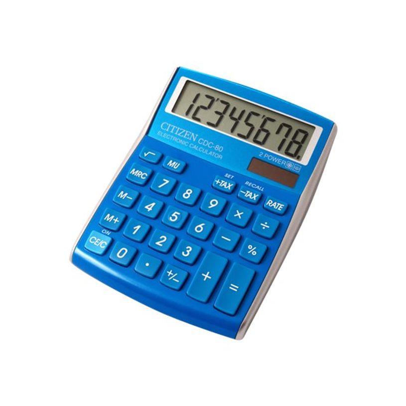 4562195136477-Calculatrice de bureau Citizen CDC-80 - 8 chiffres - alimentation batterie et solaire - ble-P_79423249_1-0
