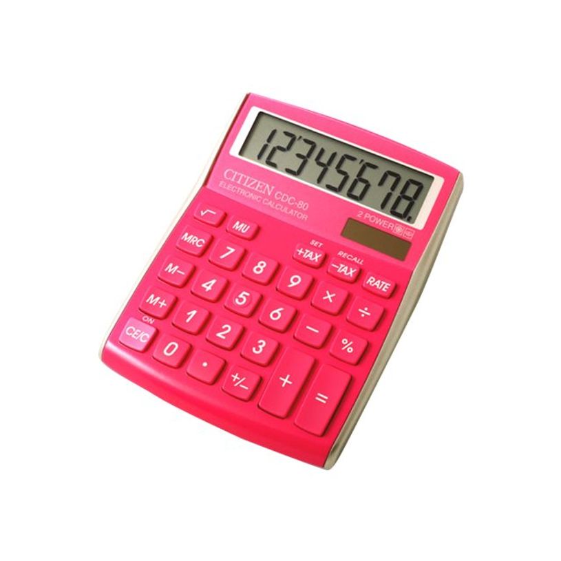 4562195136484-Calculatrice de bureau Citizen CDC-80 - 8 chiffres - alimentation batterie et solaire - ros-P_79423250_1-0