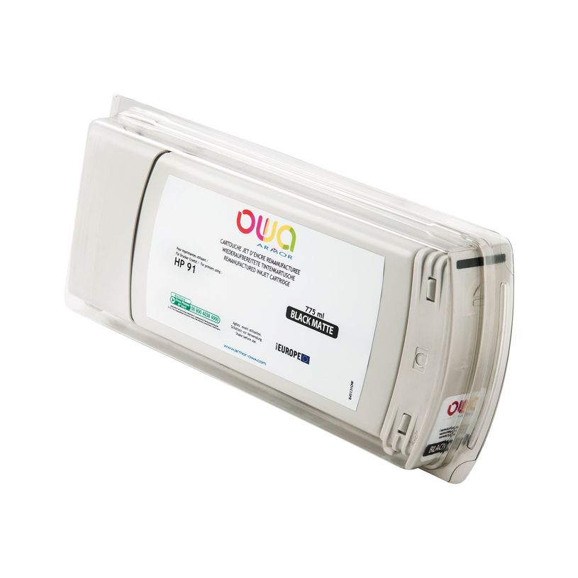 3112539350468-HP 91 - remanufacturé OWA B45131OW - noir mat - cartouche d'encre-P_79423562_1-0