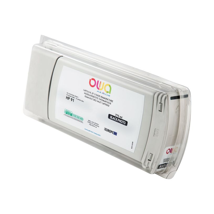 3112539350475-HP 91 - remanufacturé OWA B45132OW - noir photo - cartouche d'encre-P_79423563_1-0