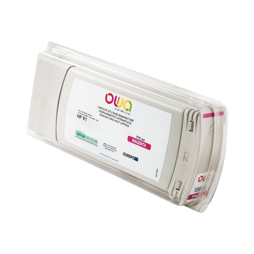 3112539350505-HP 91 - remanufacturé OWA B45135OW - magenta - cartouche d'encre -P_79423566_1-0