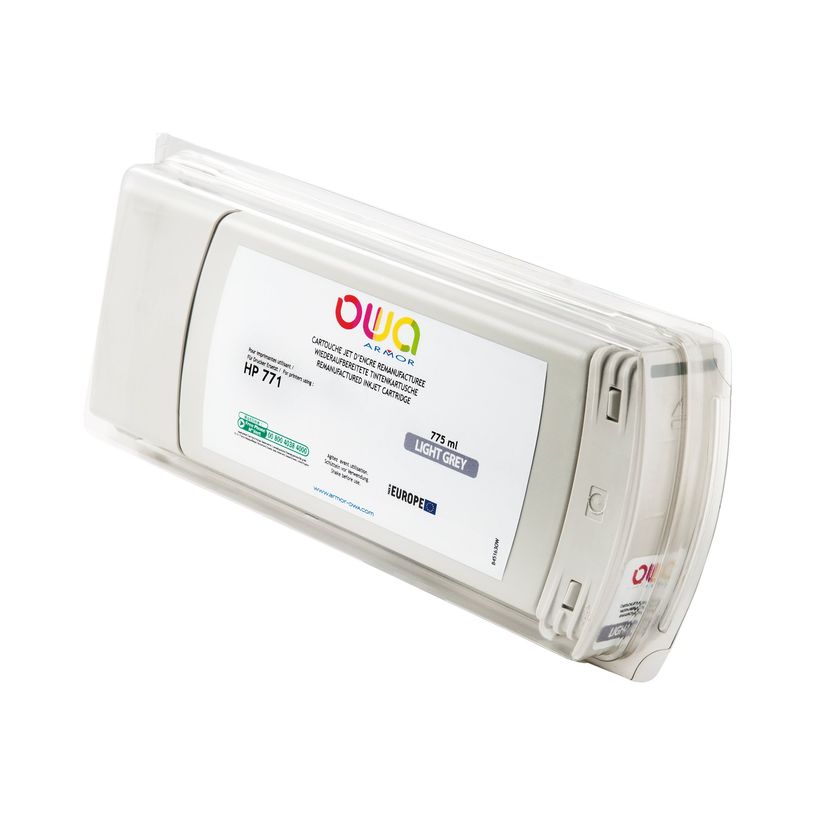 3112539350574-HP 771C - remanufacturé OWA B45163OW - gris clair - cartouche d'encre-P_79423573_1-0