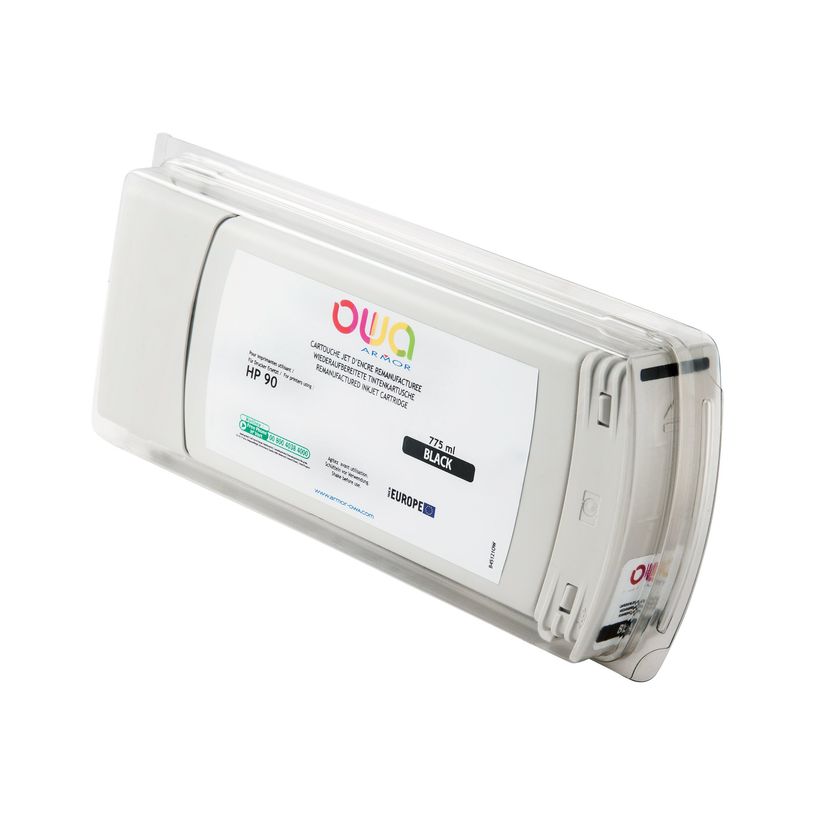 3112539350741-HP 90 - remanufacturé OWA B45121OW - noir - cartouche d'encre-P_79423588_1-0