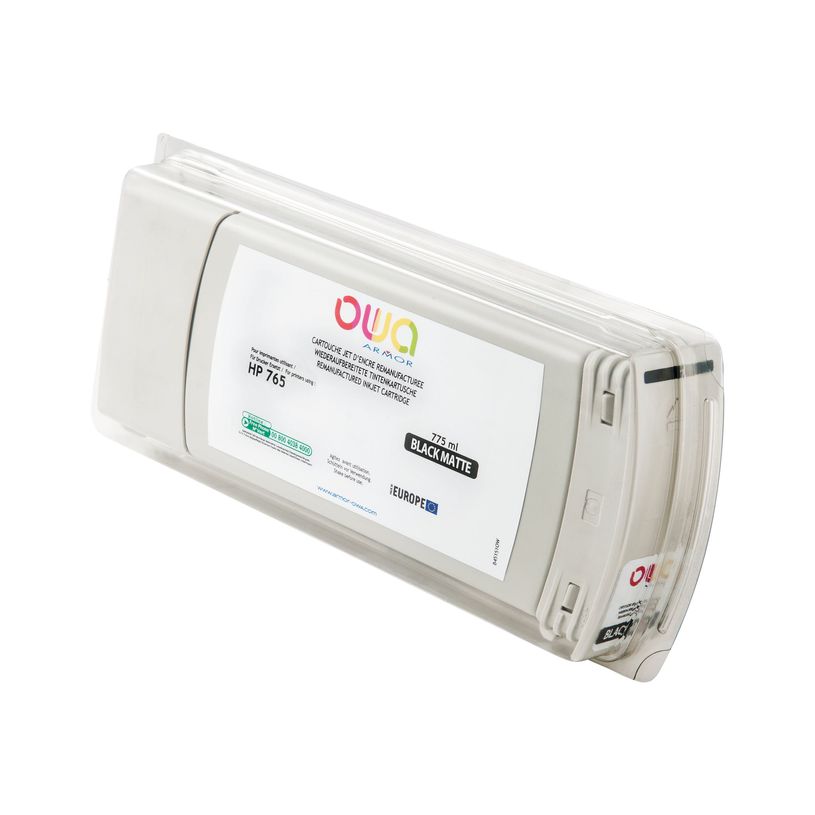 3112539350758-HP 765 - remanufacturé OWA B45151OW - noir mat - cartouche d'encre -P_79423589_1-0