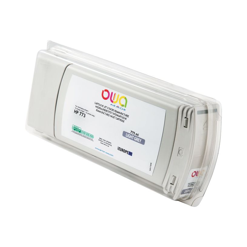 3112539350789-HP 773C - remanufacturé OWA B45173OW - gris clair - cartouche d'encre -P_79423592_1-0