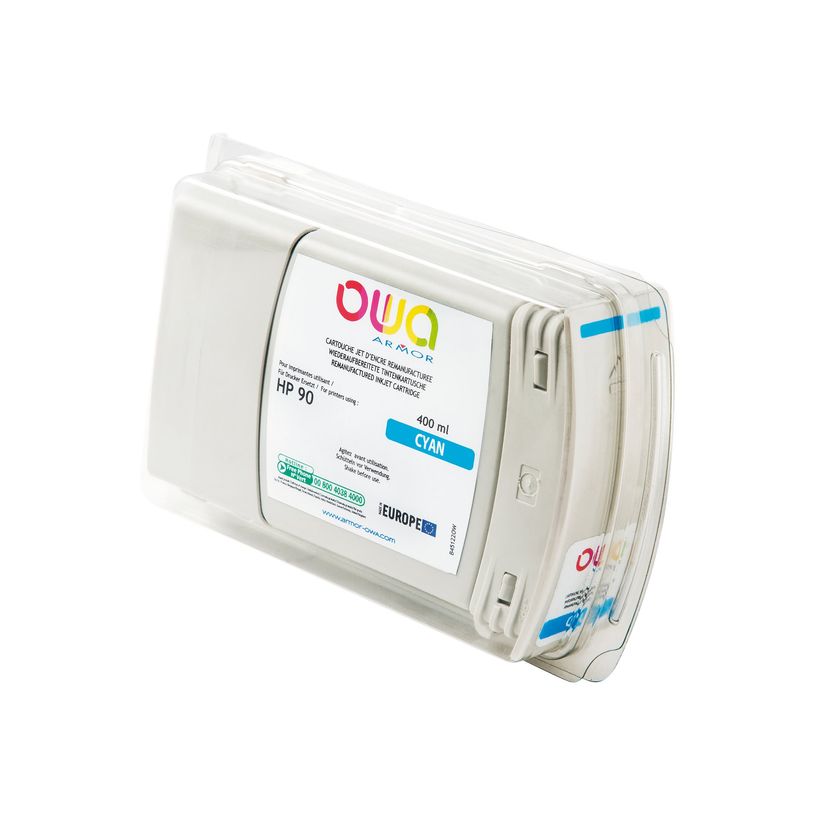 3112539350963-HP 90 - remanufacturé OWA B45122OW - cyan - cartouche d'encre -P_79423598_1-0