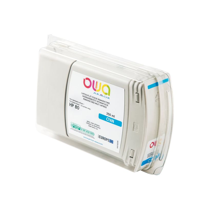 3112539351052-HP 80XL - remanufacturé OWA B45182OW - cyan - cartouche d'encre-P_79423607_1-0