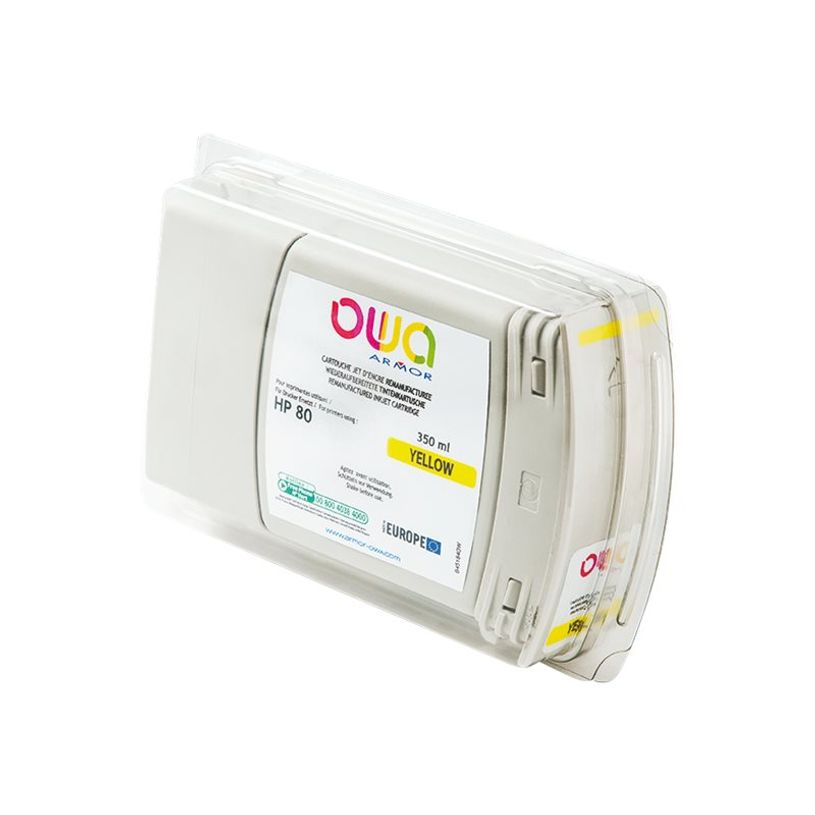 3112539351076-HP 80XL - remanufacturé OWA B45184OW - jaune - cartouche d'encre-P_79423609_3-2