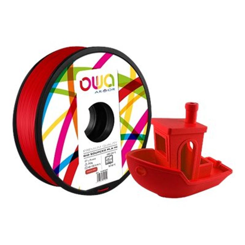 3112539351694-OWA - Filament 3D PLA-Hi - rouge - Ø 175 mm - 750g-P_79423617_1-0