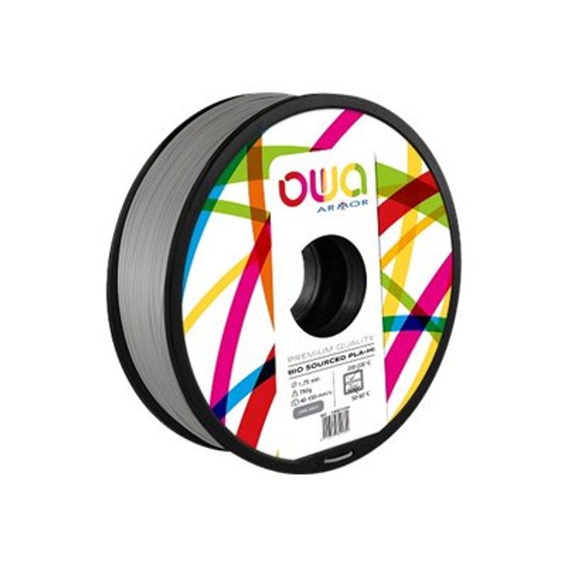 3112539351731-OWA - Filament 3D PLA-HI - gris - Ø 175 mm - 750g-P_79423621_1-0