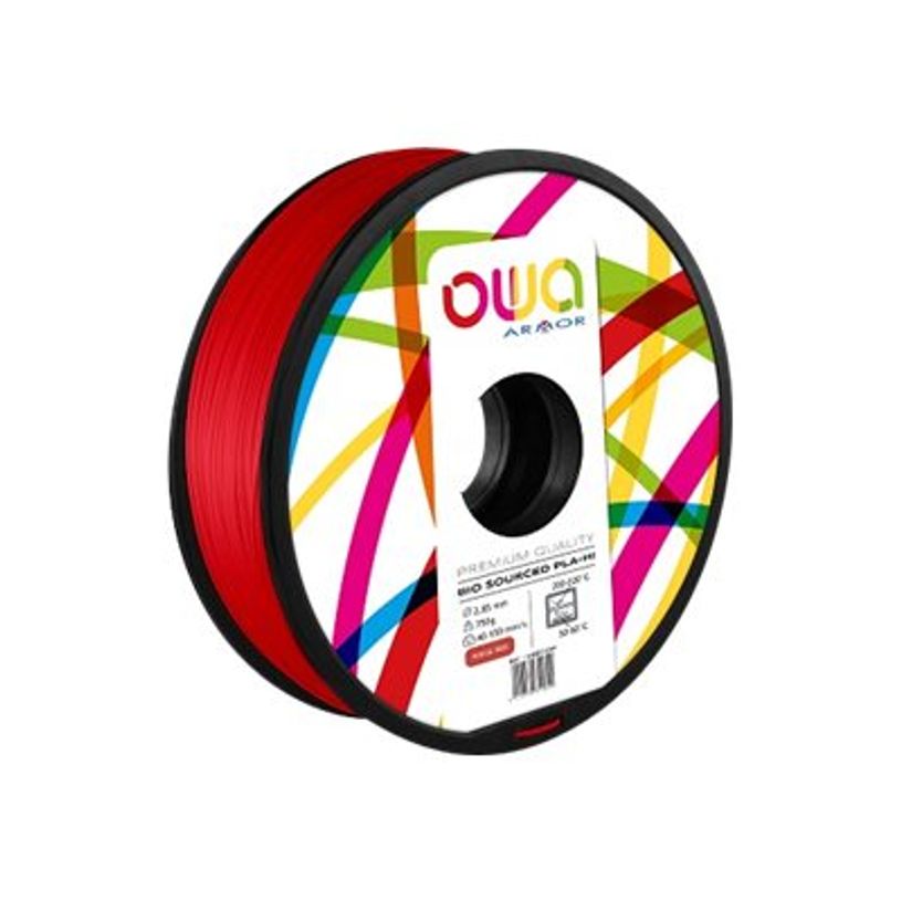 3112539351809-OWA - Filament 3D PLA-Hi - rouge - Ø 285 mm - 750g-P_79423628_1-0