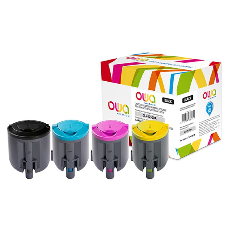 3112539632748-Cartouche laser compatible Samsung CLP-300A - cyan - Owa K12413OW-P_79423714_1-0