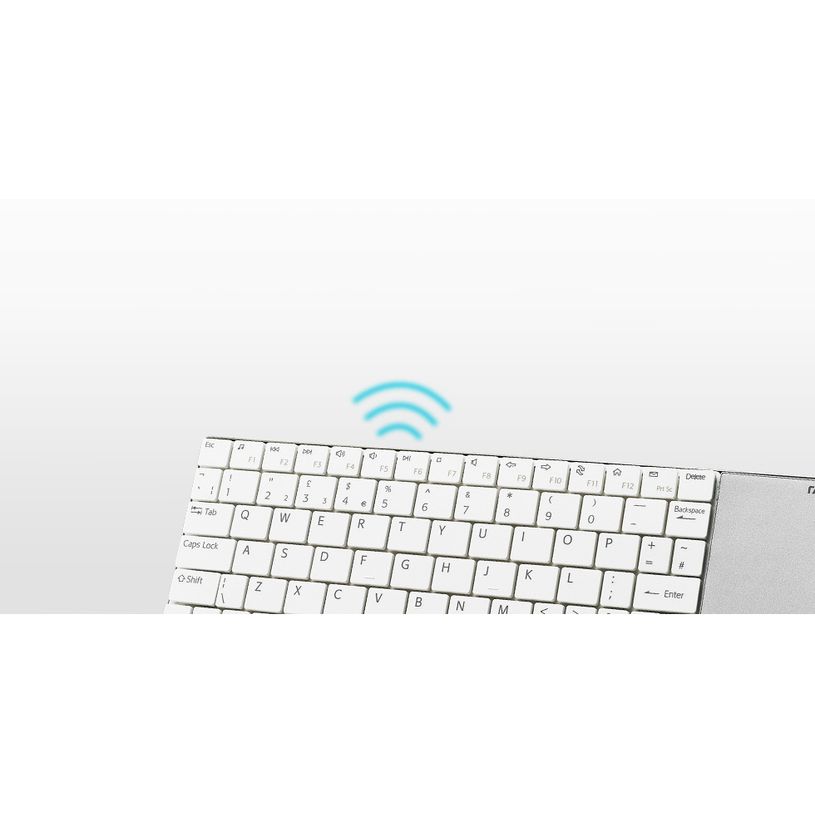 6940056162014-Rapoo E2710 - clavier sans fil Azerty - ultra plat et touchpad - blanc-P_79424001_3-2