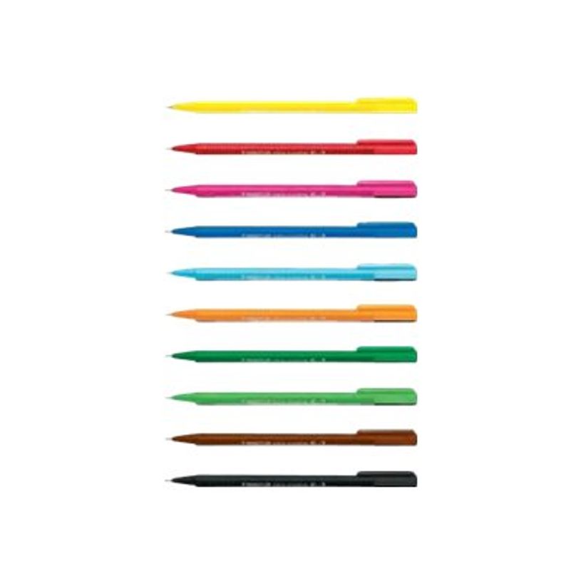 4010000000005-STAEDTLER triplus broadliner 338 - Pack de 10 feutres fins - pointes et couleurs assorties-P_79424329_2-1