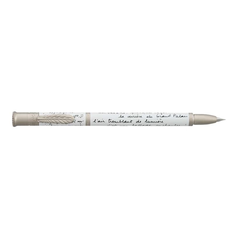 3219911150002-Avenue Montaigne Ballade Parisienne - Stylo à bille blanc - encre noire-P_79424567_2-1