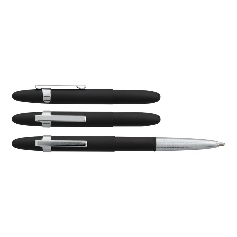 747609960013-Fisher Space Pocket - Stylo à bille noir mat et chromé-P_79424623_2-1