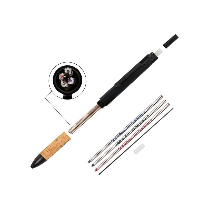 4014421313133-Online Multipen - Stylo à bille 4 en 1 (3 couleurs et porte-mines) bambou -P_79424697_2-1