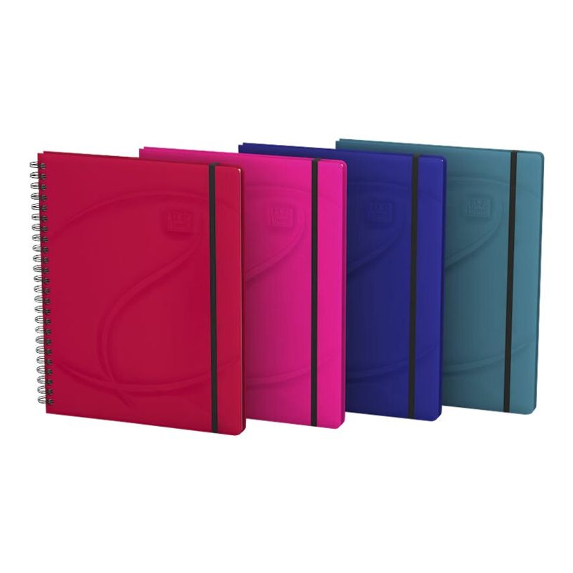 3020120058481-Oxford Beauty Eden - Cahier A5+ à spirale et élastique - petits carreaux - avec onglets -P_79424824_14-7