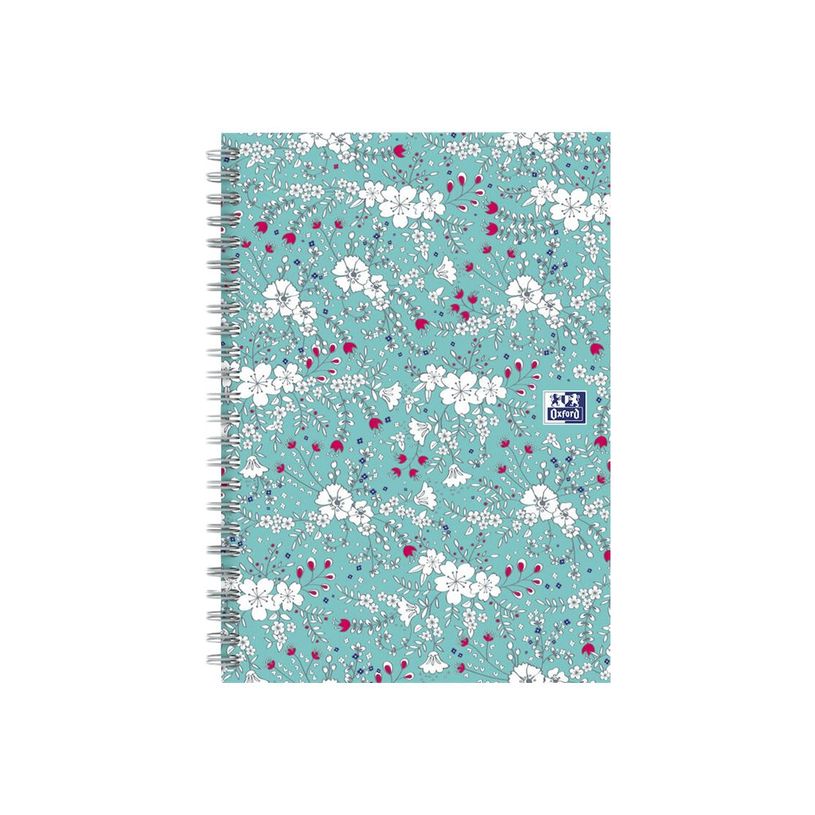 3020120113319-Oxford Floral - Carnet de notes à spirale - A5 - 120 pages - petits carreaux-P_79424841_5-3